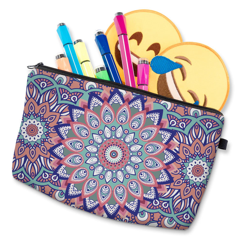 Mandala Travel Makeup Bag