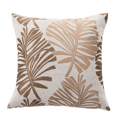 Leafy Linen Luxury Pillow Cover