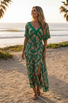 Boho Blossom Maxi Dress