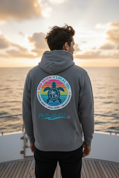 Mad Beach Local Sol Gray Hoodie – Boat