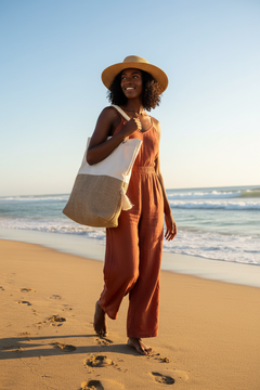 Tribeca Tribe Beach Bag - Black Woman Lifestyle