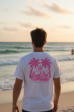 Under the Palms Tee Pink – Man